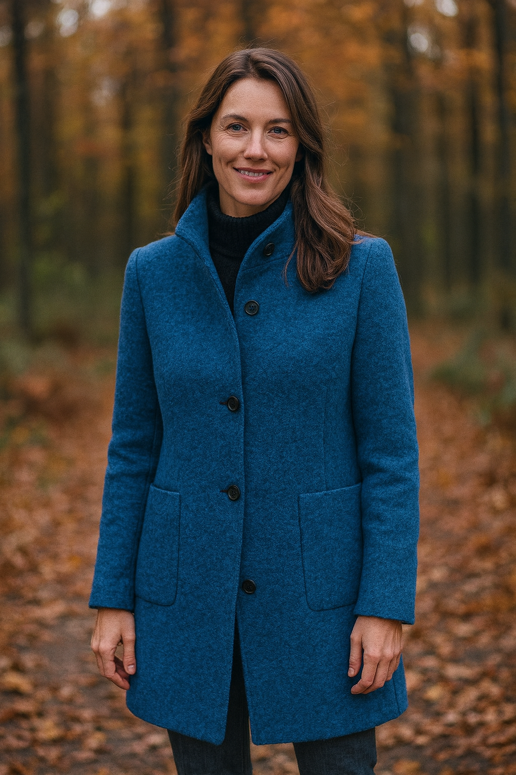Elena – Klassisk frakke i uldblanding