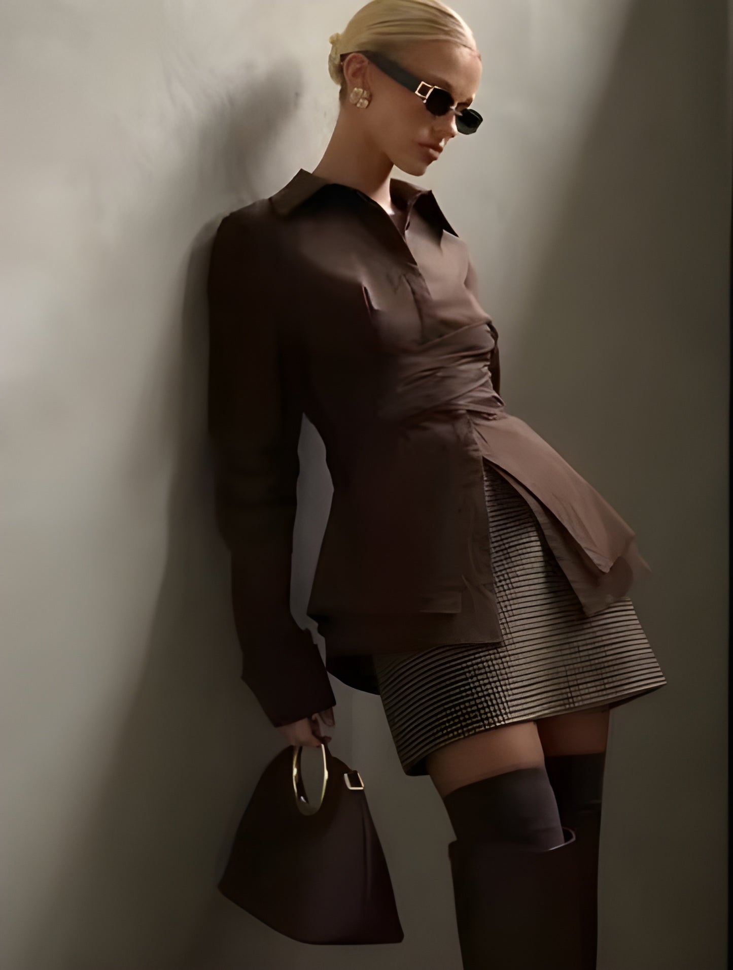 Nora Wrap Bluse | Oversized bluse med innsvingt detalj