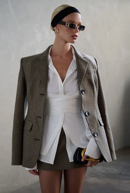 Nora Wrap Bluse | Oversized bluse med innsvingt detalj