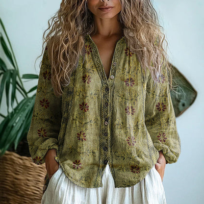 Sofia™ | Afslappet bluse med naturprint