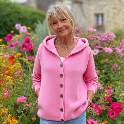 Freja | Hættetrøje med knapper